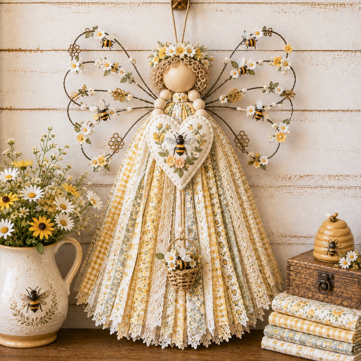 ⏳ Last Day 49% OFF – 🪽 Beginner-Friendly DIY Layered Fabric Angel Hanging Kit | Complete Kit with All Tools & Step-by-Step Guide Included 💕