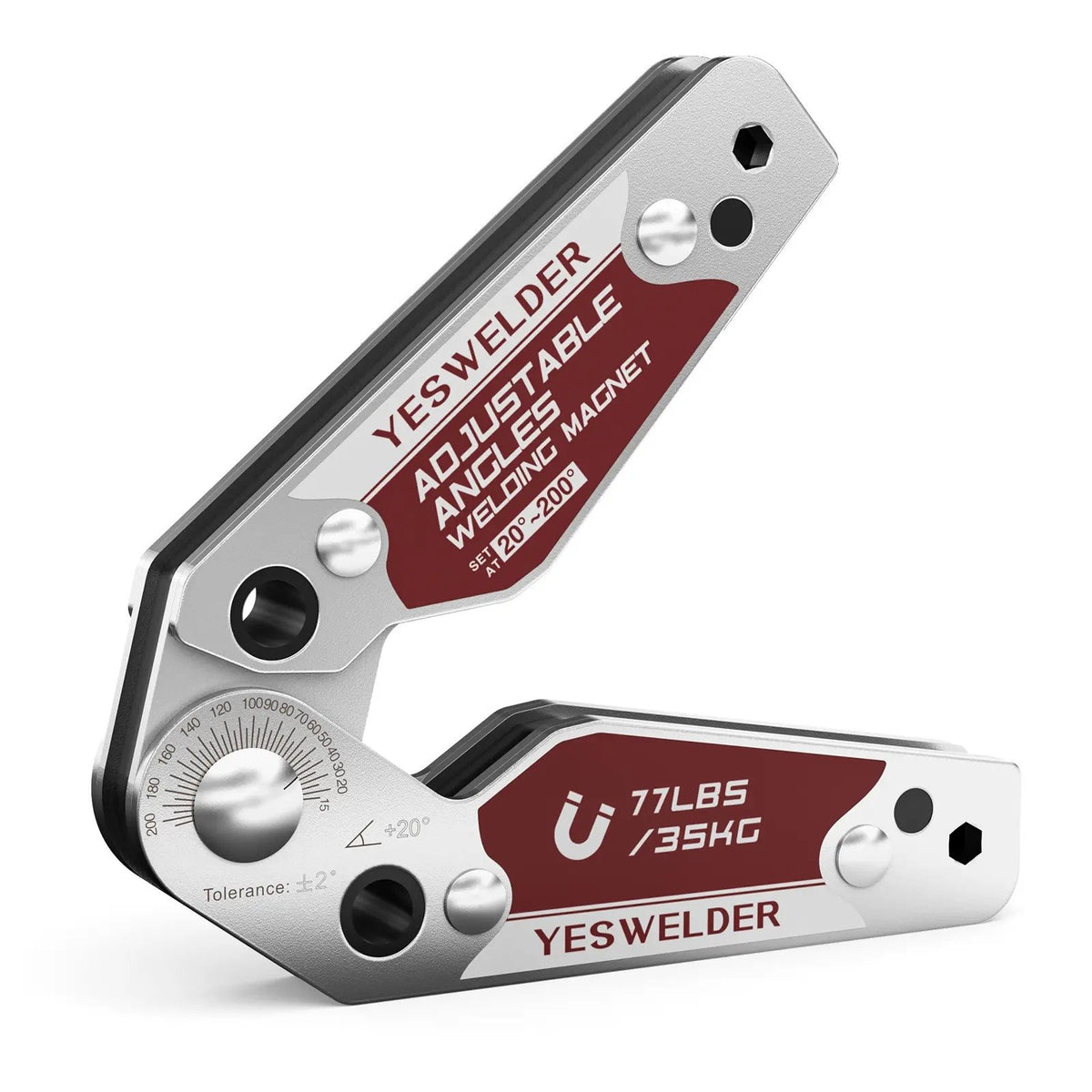 🧲 Adjustable-Angle Welding Magnet – 48 or 77 lb
