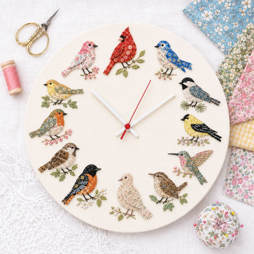⏳ Last Day 49% OFF – 🕒 Beginner-Friendly DIY Patchwork Fabric Clock Kit – 12-Themed Appliqué Wall Clock | Complete Kit with Coordinated Fabrics, Clock Mechanism & Step-by-Step Guide Included 💕
