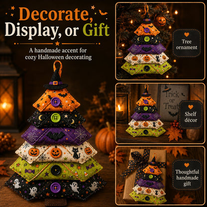 🎄 Layered Fabric Tree Ornament DIY Sewing Kit 🎁 Create A Cozy Handmade Fabric Tree Ornament  ✨