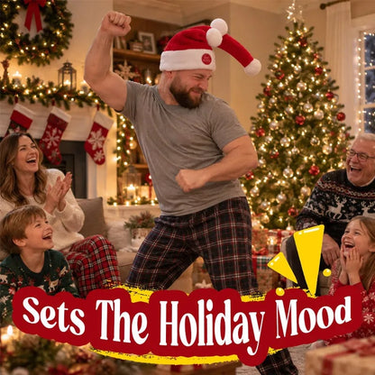 🎅 Animated Naughty Santa Hat | Funny Christmas Party Hat