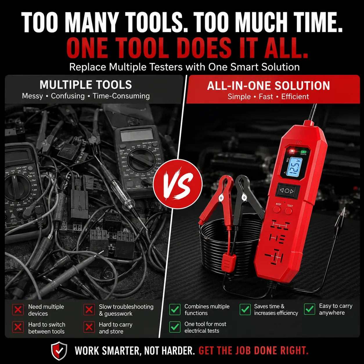3-in-1 Automotive Power Circuit Probe & Relay Tester – 12V/24V Electrical Diagnostic Tool