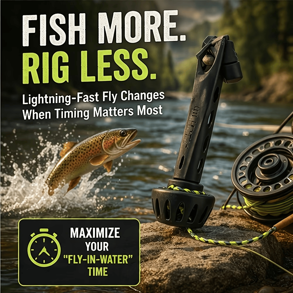 🔥Last Day 49% OFF🎣Fly Roost Magnetic Fly Threader – Instant Hook Threading Tool for Fly Fishing, Perfect for Small Flies & Low Light, Portable with Lanyard Hole