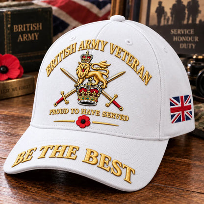 🎖️ British Army Veteran Cap – Proud to Have Served