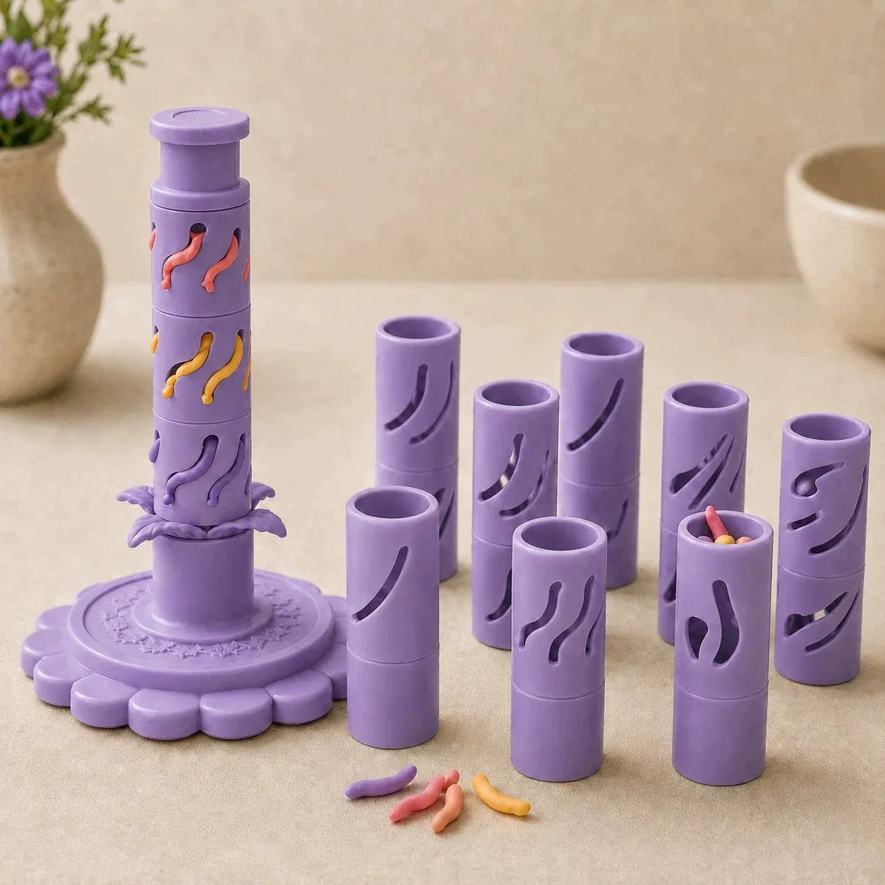 ⏳ Last Day 49% OFF – 🌸 Beginner-Friendly Clay Bloom Maker Set | Reusable 3D-Printed Flower Shaping Tool with Interchangeable Sleeves & 24-Color Modeling Clay Included ✨