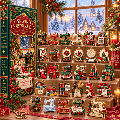 Sewing Christmas Atelier 2026 – 24-Day Countdown Collection with 24 Unique Sewing & Quilting Miniatures