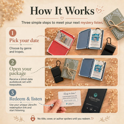 📚Blind Date With An Audiobook 🎧 | Mystery Audiobook Gift For Book Lovers