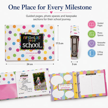 🔥LAST DAY 50% OFF - First & Last Day School Memory Keepsake Binder