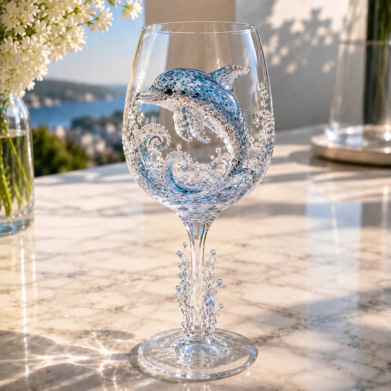 ⏳ Last Day 49% OFF – 🌊 3D Ocean Treasure Sculpted Glass Collection | Premium Clear Stemware with Raised Marine Figures, Wave Details & Light-Catching Underwater Accents ✨