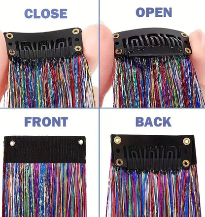 🔥HOT SALE🔥12 PCS Tinsel Hair Extensions