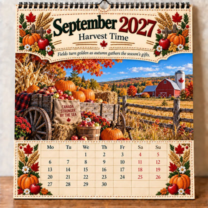 🇨🇦🍁 2027 Canada 160th Anniversary Wall Calendar 🍁🇨🇦