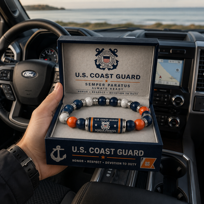 ⚓Last Day Promo: 49% OFF - U.S. Coast Guard Semper Paratus Tribute Beaded Bracelet  -  Buy 2 Get 1 Free & ✈️Free Shipping Today!