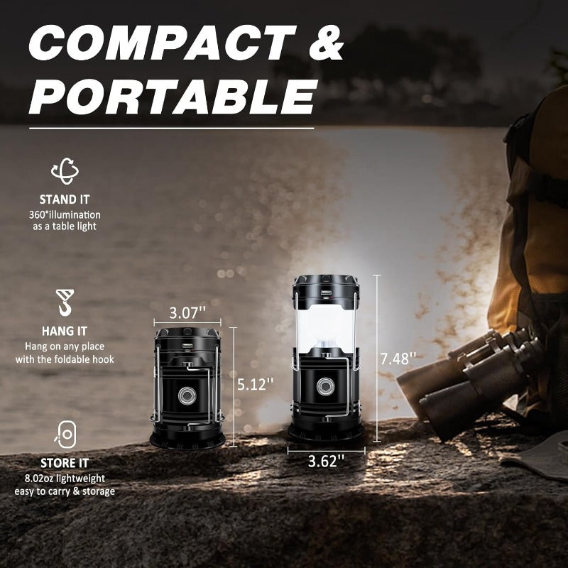 Rechargeable LED Solar Camping Lantern