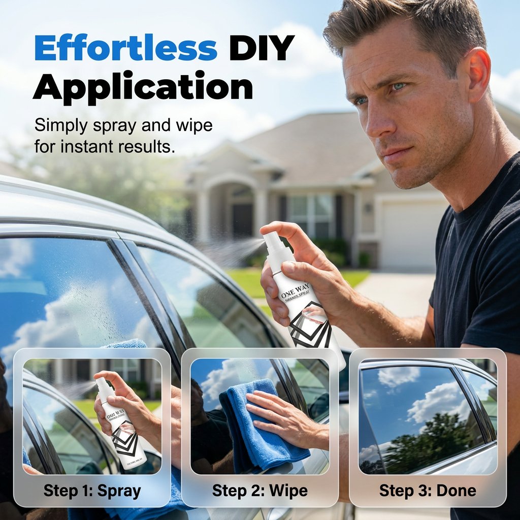 ✨🪟 49% OFF Reflective Window Spray | One-Way Mirror Privacy Shield for Home & Car