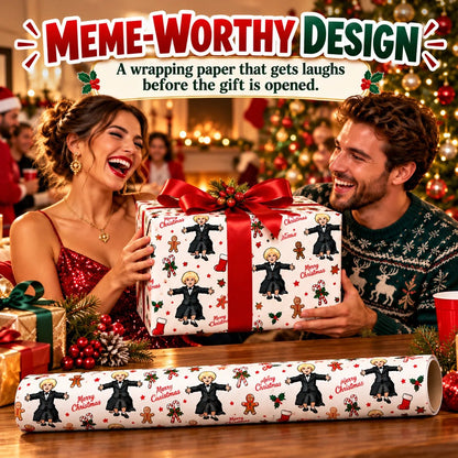 🔥Buy More Save More🔥 - 🎄🎁Iconic 'JD' Meme Christmas Wrapping Paper