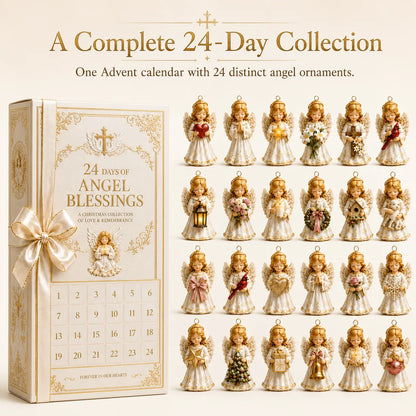 ⏳ Last Day 49% OFF – 👼 24-Day Angel Christmas Advent Calendar | 24 Unique Faith-Inspired Angel Ornaments with Hanging Loops for Daily Advent Surprises & Tree Display 🎄✨