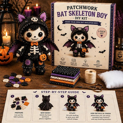🔥HOT SALE🔥Last Day 49% OFF🎃 Patchwork Skeleton Witch Girl DIY Kit