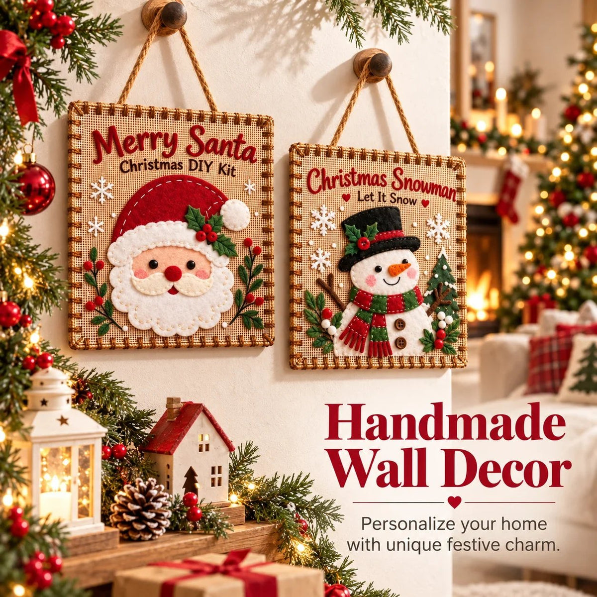 🎄✨ Christmas DIY Fabric Weaving Friendship Kit - 🧵 Create Something Special Together! 💕