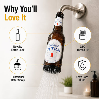 🍺 Beer Bottle Shower Head — 2 Fun Styles, One Hilarious Gift