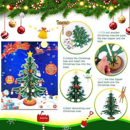⏳ Last Day 49% OFF – 🎄24-Day Christmas Tree Advent Calendar | 24 Unique Hanging Ornaments for Daily Surprises, Tree Decorating & Holiday Countdown Fun ✨