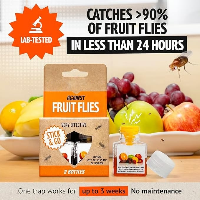 🏆Buy 2 Get 1 Free🔥Fruit Fly Traps- safe for children and pets
