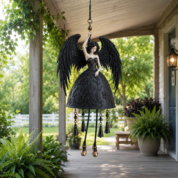 Dark angel wind chime detail