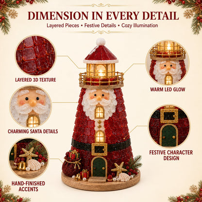 ⏳ Last Day 49% OFF – 🎄Beginner-Friendly DIY Lighted Christmas Character Sea Glass-Style Lighthouse Kit Collection | Complete Kit with Sea Glass-Style Pieces, LED Lights & Step-by-Step Guide Included 💕