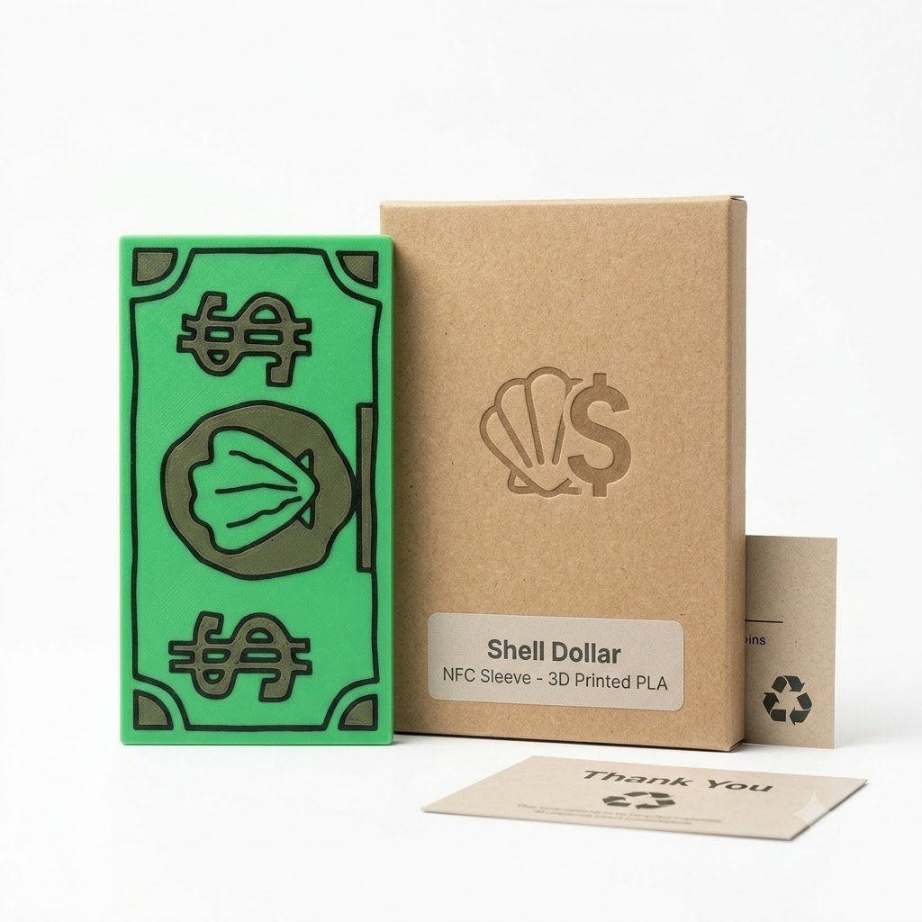 🐚Shell-style USD NFC card holder