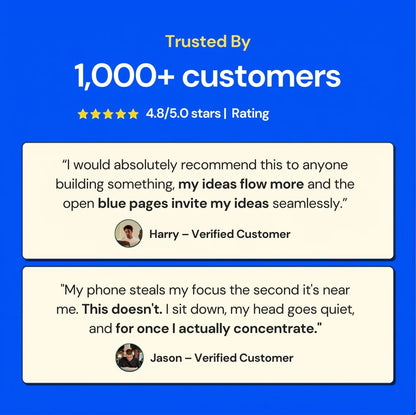 📘 Notedfy Think Blue Notebook – A Different Page for Better Ideas 💙