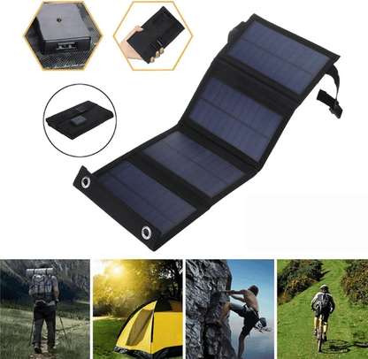 ☀️ 20W Portable Solar Panel Charger – Foldable Outdoor Power Source for Camping, Hiking & Emergency Charging