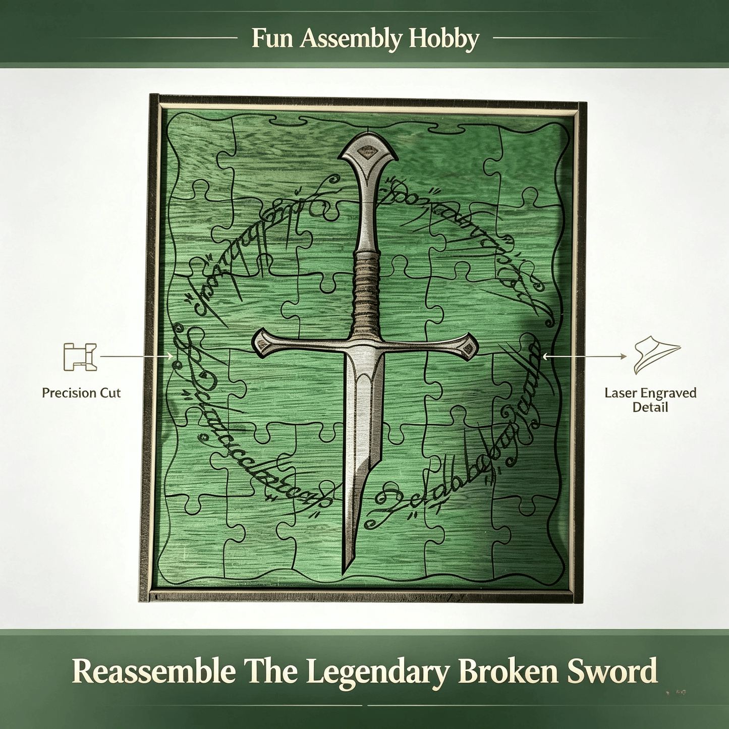 ⚔️Jigsaw puzzle enthusiast--Personalized Broken Sword Puzzle🧩