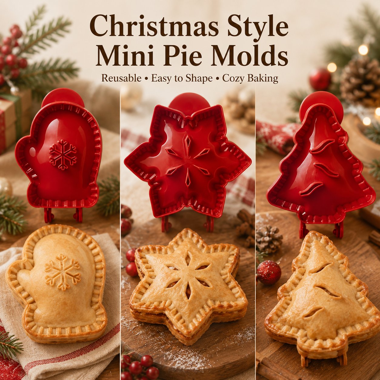 🥧 Beginner-Friendly Reusable Mini Hand Pie Press Mold  🍎✨