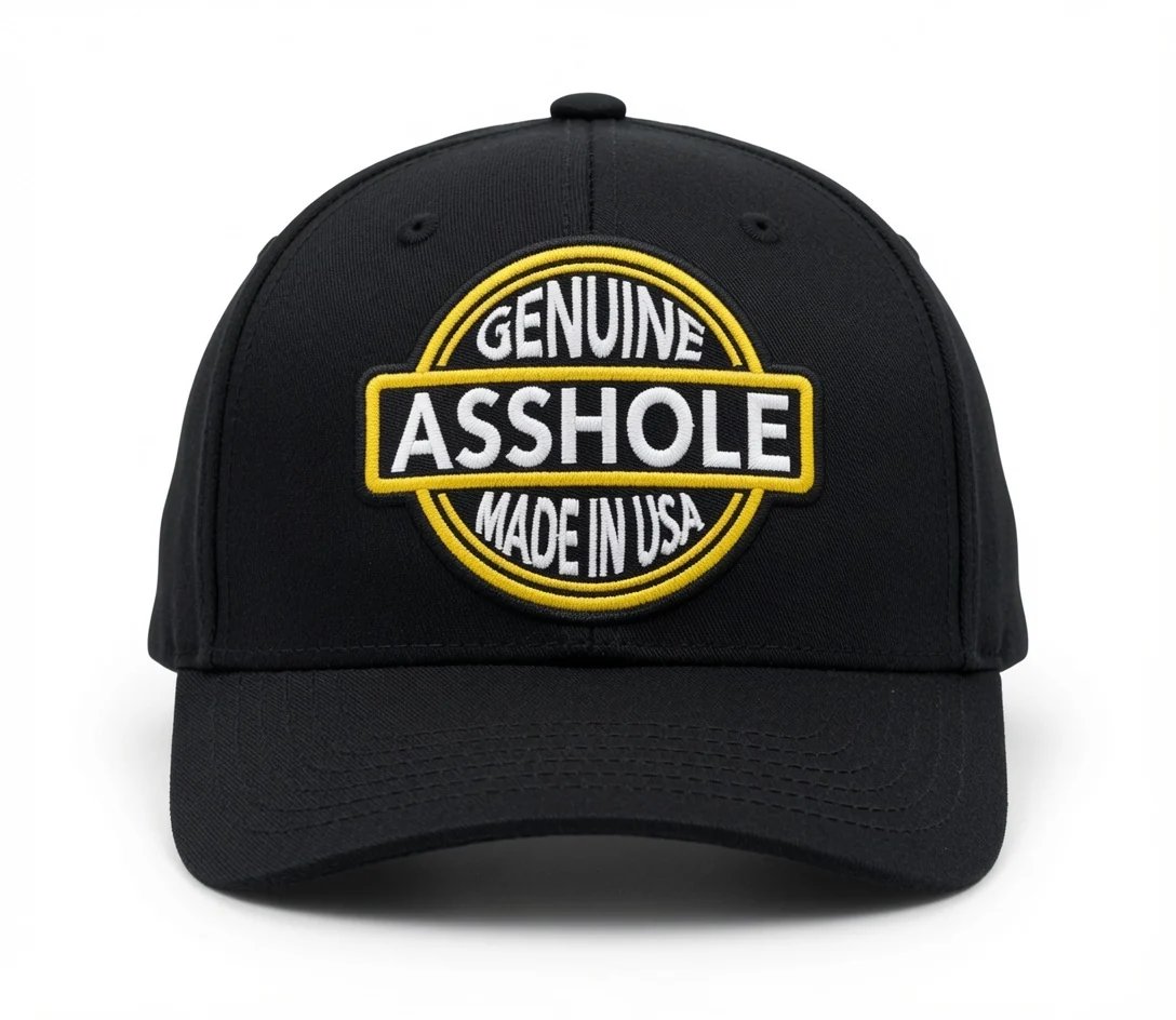 🔥Last Day: 49% OFF🔥 Genuine Asshole Hat | Funny Embroidered Attitude Cap-Made by Jim