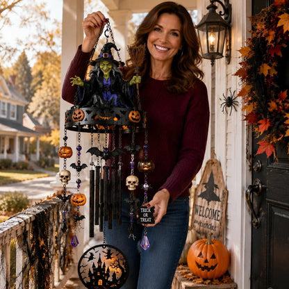 🎁🔥2026 New High-Quality Fully Handmade Custom Witch-Themed Outdoor Wind Chime