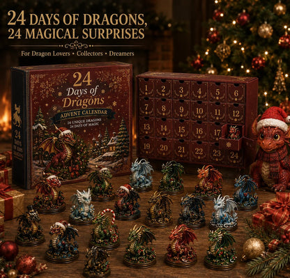🐉 24 Days of Dragons Advent Calendar – 24 Unique Dragons, 24 Magical Christmas Surprises 🎄✨