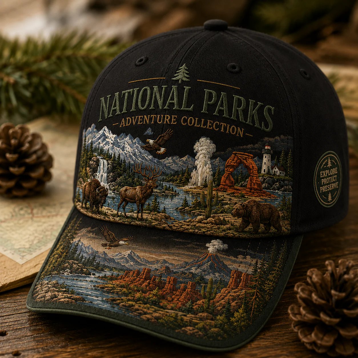 🔥 Last Day Promo: 49% OFF - 🏞️National Park Adventure  Cap