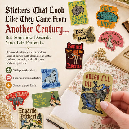 🏰 Medieval Meme Stickers Collection - Add A Little Medieval Chaos To Your Everyday Life 😂