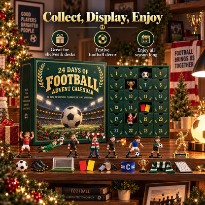 ⚽ Soccer Fan 24-Day Advent Calendar – Acrylic Miniatures