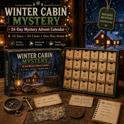 ⏳ Last Day 49% OFF – 🎄24-Day Mystery Adventure Advent Calendar | Interactive Christmas Puzzle Game with 6 Story Themes, Hidden Clues & Hands-On Challenges 🧩