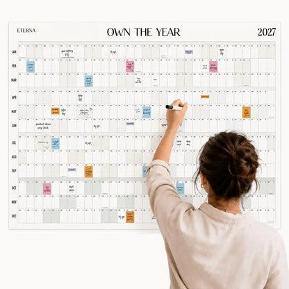 📅Own the Year 2027 GIANT Wall Calendar - Flexible Dry-Erase Material ✍️Design Your Amazing Year!🏃