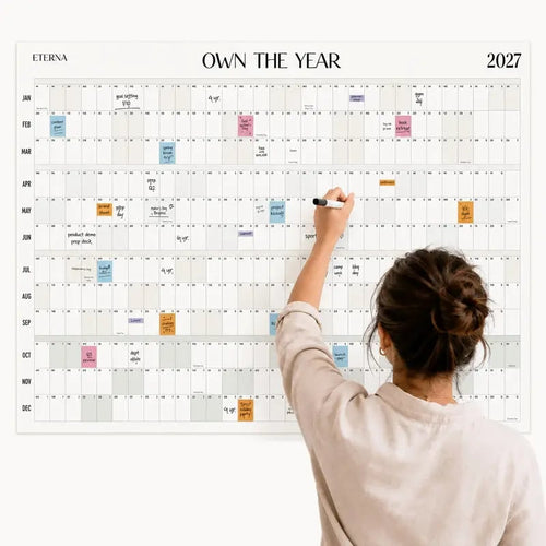 📅Own the Year 2027 GIANT Wall Calendar - Flexible Dry-Erase Material ✍️Design Your Amazing Year!🏃