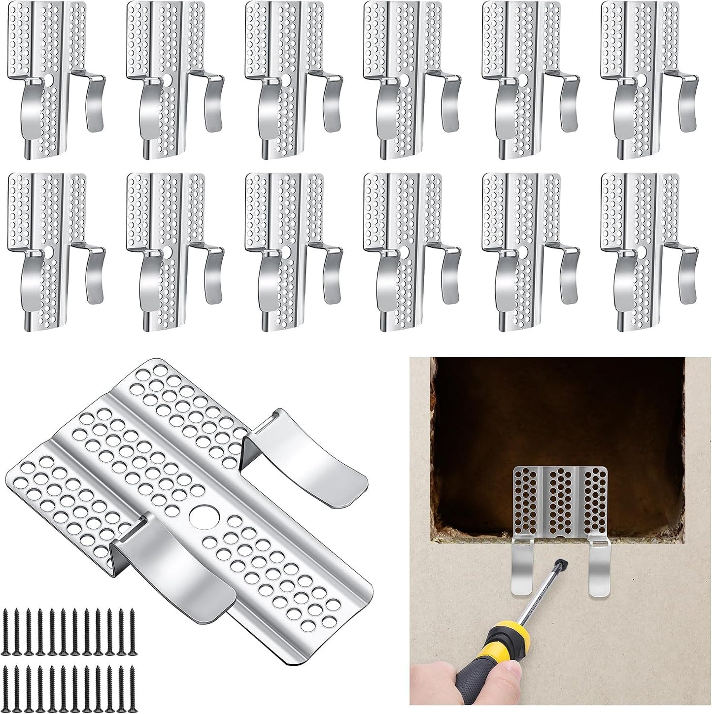 🛠️ Ultimate Drywall Repair Clip Kit – Fast & Easy Hole Fixes