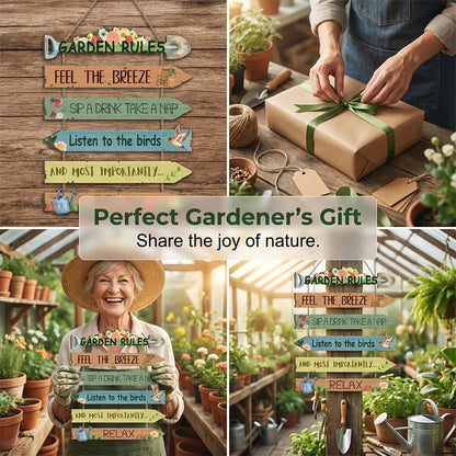 💖Limited-time 49% OFF🏡Rustic Wooden Garden Hanging Sign Wall Decor Plaque