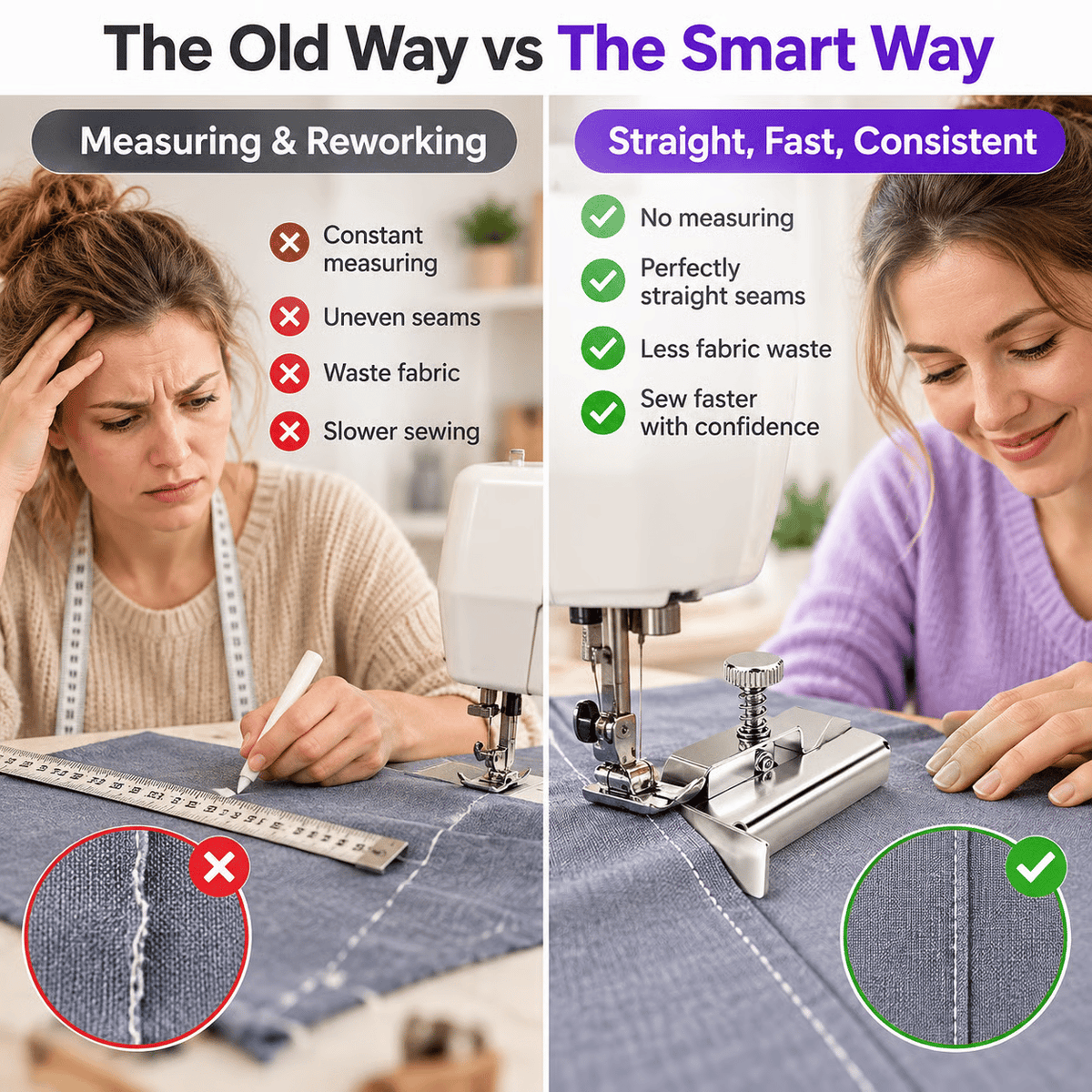 🔥Magnetic Seam Guide for Sewing Machine