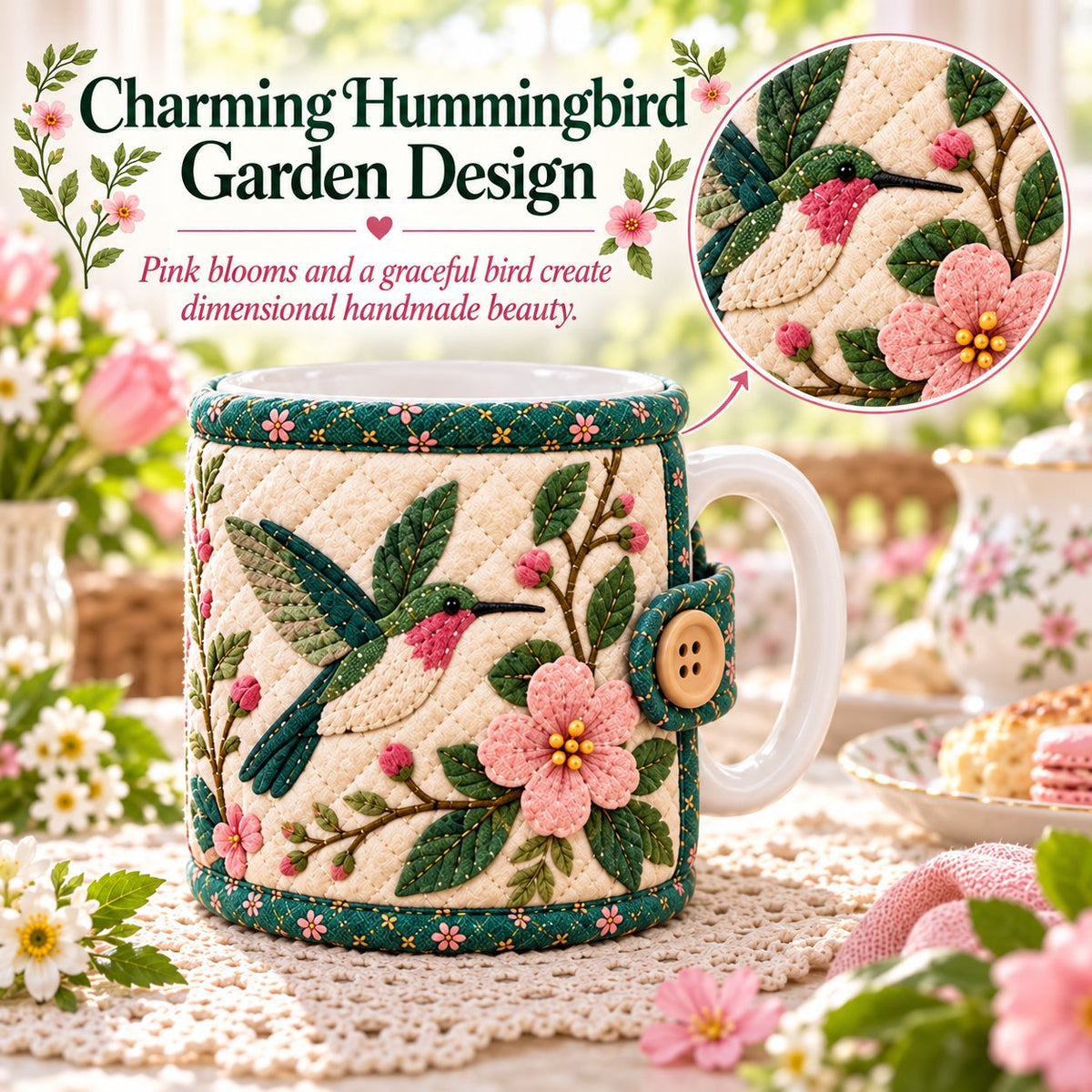 Garden Quilted Mug Cozy DIY Kit