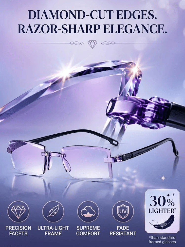 [Regain Your Youthful Vision] Smart Zoom Diamond-Cut Reading Glasses