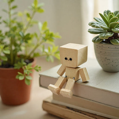 🎁Last Day 50% OFF😊Change The Mood With A Simple Swap - Handmade Swaying Wooden Figure With 12 Magnetic Expressions🎁