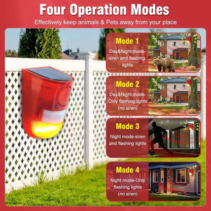 🎉🛡️ 50% OFF NOW! ☀️ Solar Ultrasonic Animal Scarer – 110° PIR sensor, detects up to 8m – Keeps gardens safe from pests & wildlife 🌿