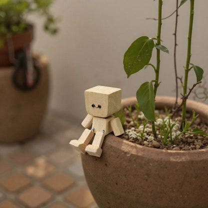 🎁Last Day 50% OFF😊Change The Mood With A Simple Swap - Handmade Swaying Wooden Figure With 12 Magnetic Expressions🎁