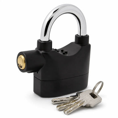 🚨Heavy-Duty Alarm Security Lock – Aluminum Alloy Anti-Theft Protection for Gates, Bikes & Storage